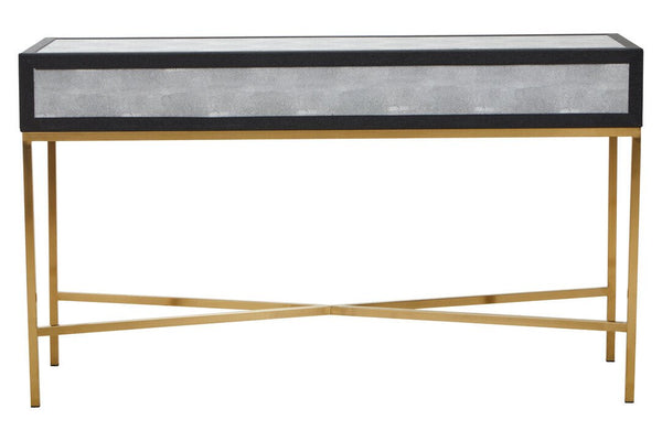 Cadiz Grey Shagreen Console Table - Canwell Interiors Limited - Xshowhome