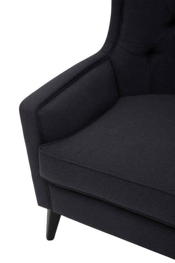 Cala Black Tufted Highback Chair - Canwell Interiors Limited - Xshowhome