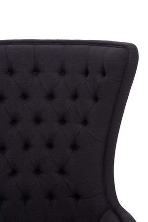 Cala Black Tufted Highback Chair - Canwell Interiors Limited - Xshowhome