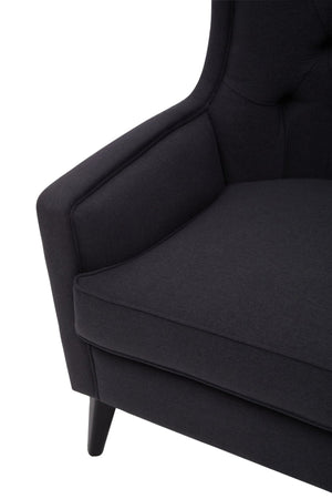 Cala Black Tufted Highback Chair - XShowhome Limited - Xshowhome