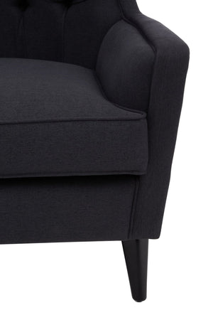 Cala Black Tufted Highback Chair - XShowhome Limited - Xshowhome