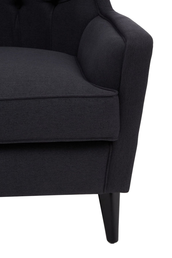 Cala Black Tufted Highback Chair - XShowhome Limited - Xshowhome