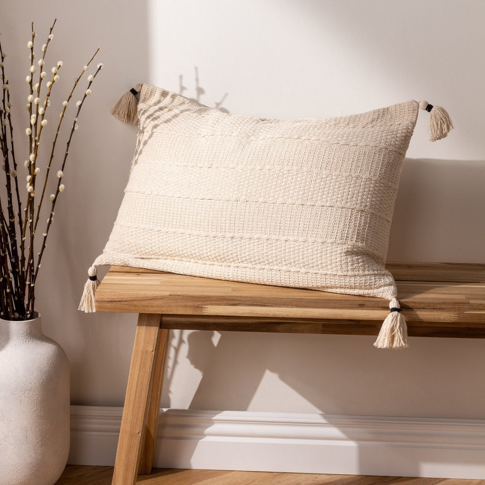 Caliche 40x60 Feather Filled Cushion Natural - XShowhome Limited - Riva