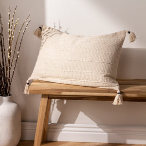 Caliche 40x60 Feather Filled Cushion Natural - XShowhome Limited - Riva