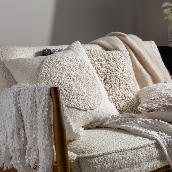 Cambre 50x50 Feather Filled Cushion Mono - Canwell Interiors Limited - Riva