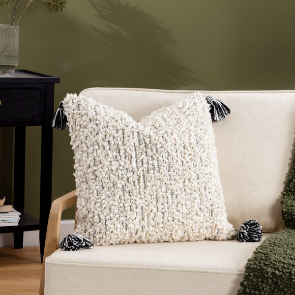 Cambre 50x50 Feather Filled Cushion Mono - Canwell Interiors Limited - Riva