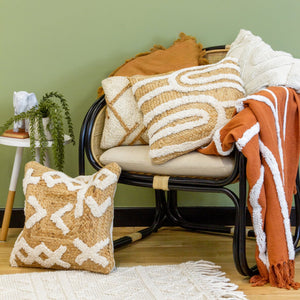 Camfa 45x45 Feather Filled Cushion Natural - Canwell Interiors Limited - Riva