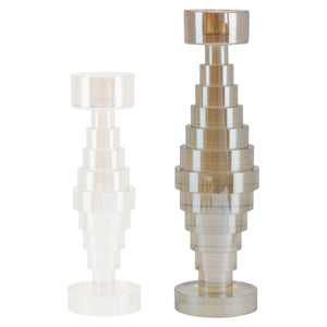 Candle holder Bryn Champagne large - Canwell Interiors Limited - Richmond