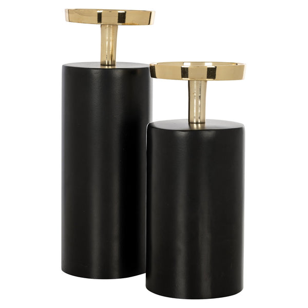 Candle holder Caya black/gold small - Canwell Interiors Limited - Richmond