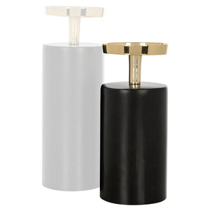 Candle holder Caya black/gold small - Canwell Interiors Limited - Richmond