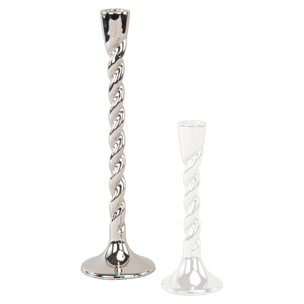 Candle holder Crillon silver large - Canwell Interiors Limited - Richmond