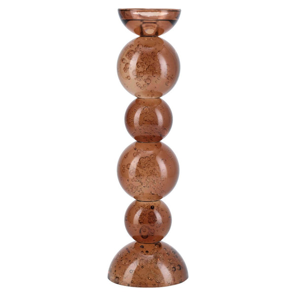 Candle holder Jolita brown L - Canwell Interiors Limited - Richmond