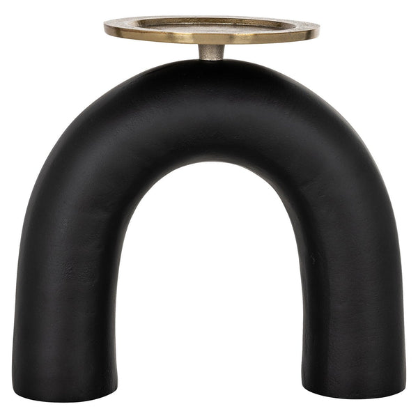 Candle holder Livi black/gold large - Canwell Interiors Limited - Richmond