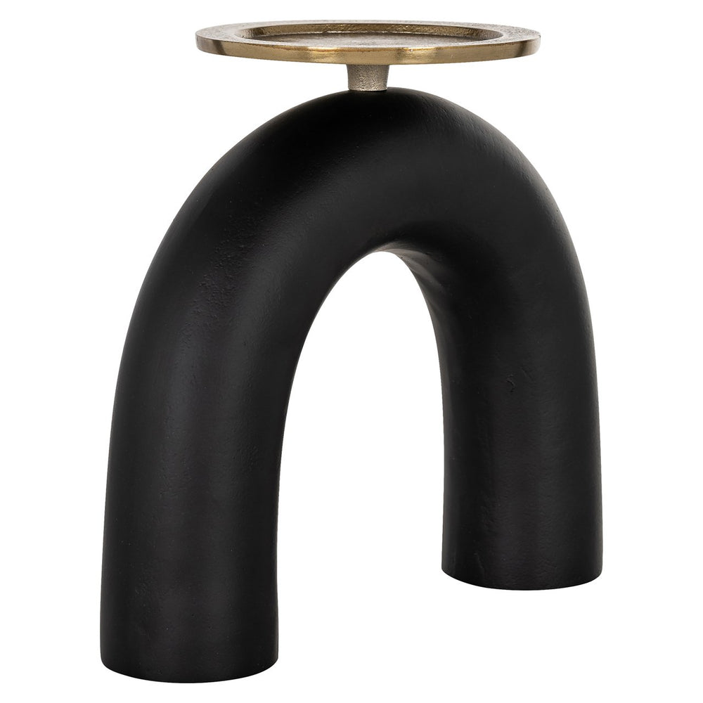 Candle holder Livi black/gold large - Canwell Interiors Limited - Richmond