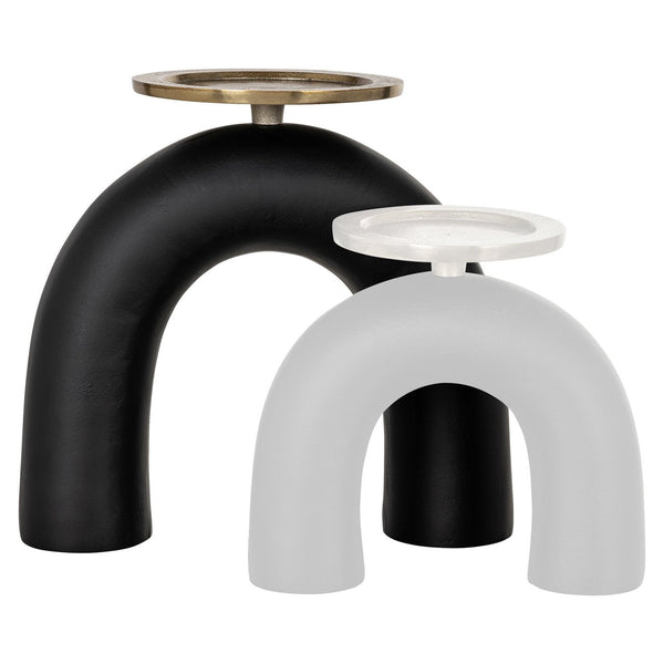 Candle holder Livi black/gold large - Canwell Interiors Limited - Richmond