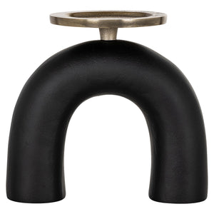 Candle holder Livi black/gold small - Canwell Interiors Limited - Richmond
