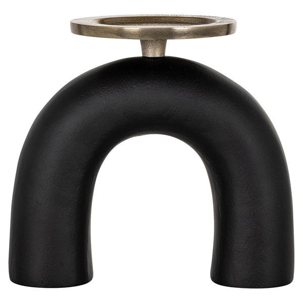 Candle holder Livi black/gold small - Canwell Interiors Limited - Richmond