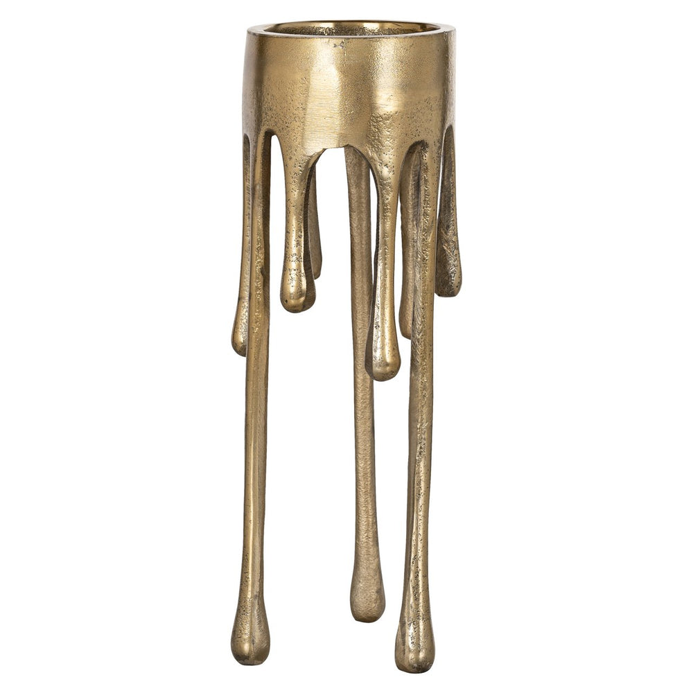 Candle holder Lorin brushed gold small - Canwell Interiors Limited - Richmond