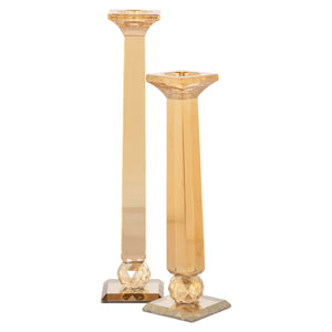 Candle holder Milou amber large - Canwell Interiors Limited - Richmond