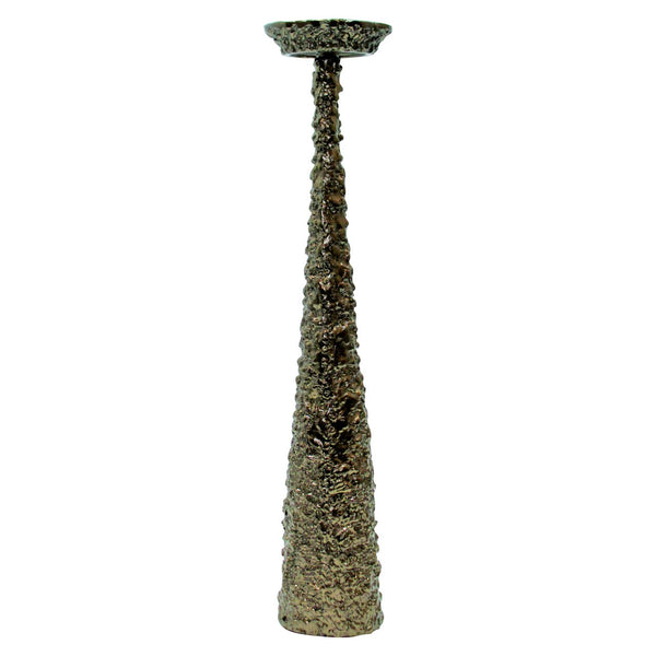 Candle holder Moan brushed gold large - Canwell Interiors Limited - Richmond