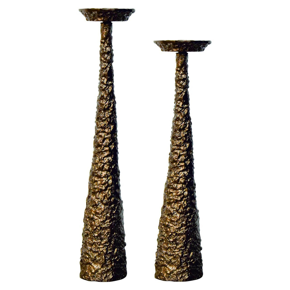 Candle holder Moan brushed gold small - Canwell Interiors Limited - Richmond