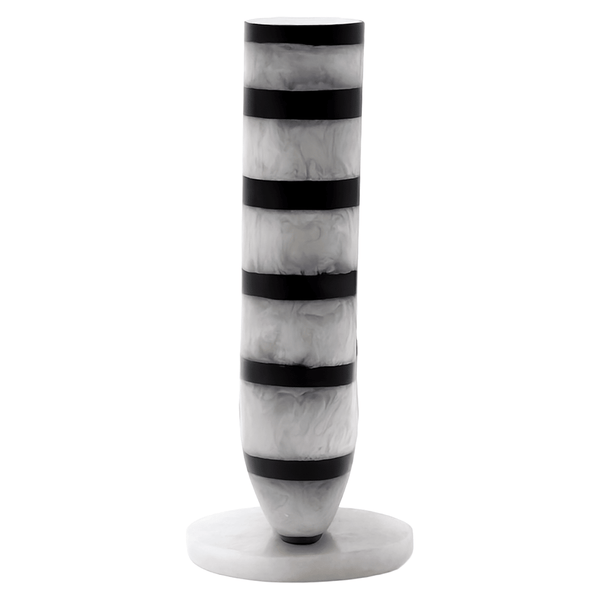 Candle holder River black/white - Canwell Interiors Limited - Richmond