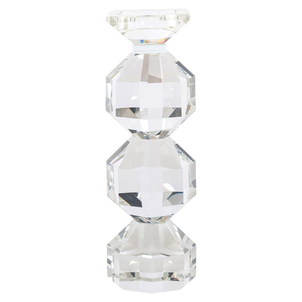 Candle holder Safia clear transparent small - Canwell Interiors Limited - Richmond