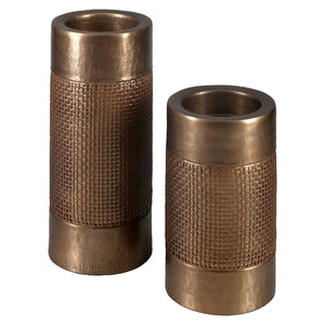 Candle holder Sky brushed gold large - Canwell Interiors Limited - Richmond