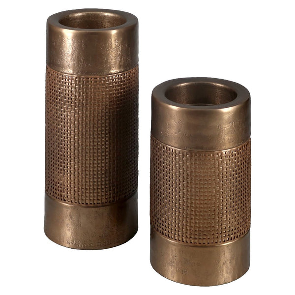 Candle holder Sky brushed gold large - Canwell Interiors Limited - Richmond