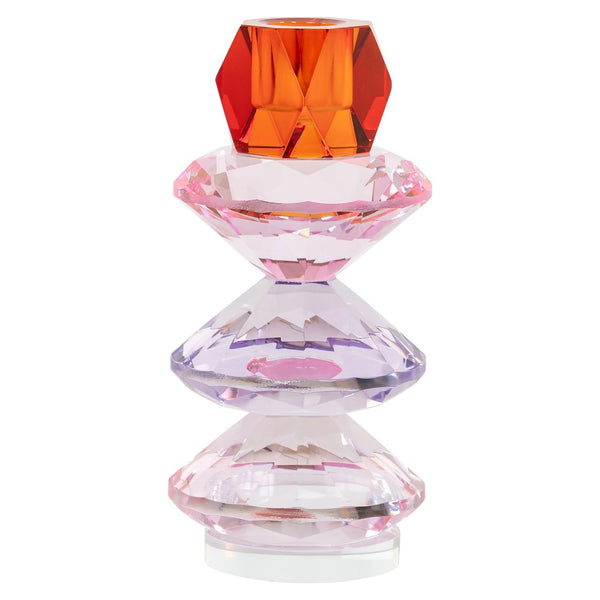 Candle holder Yalena pink large - Canwell Interiors Limited - Richmond