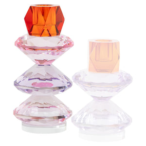 Candle holder Yalena pink large - Canwell Interiors Limited - Richmond