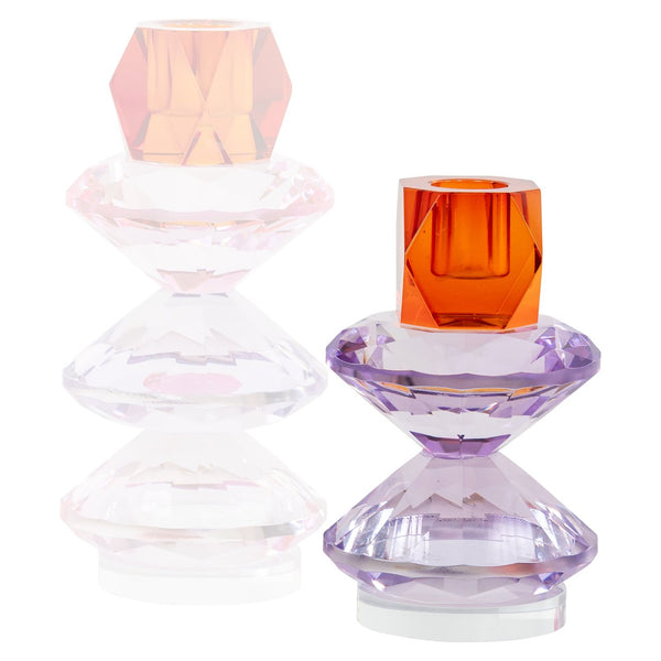 Candle holder Yalena purple small - Canwell Interiors Limited - Richmond