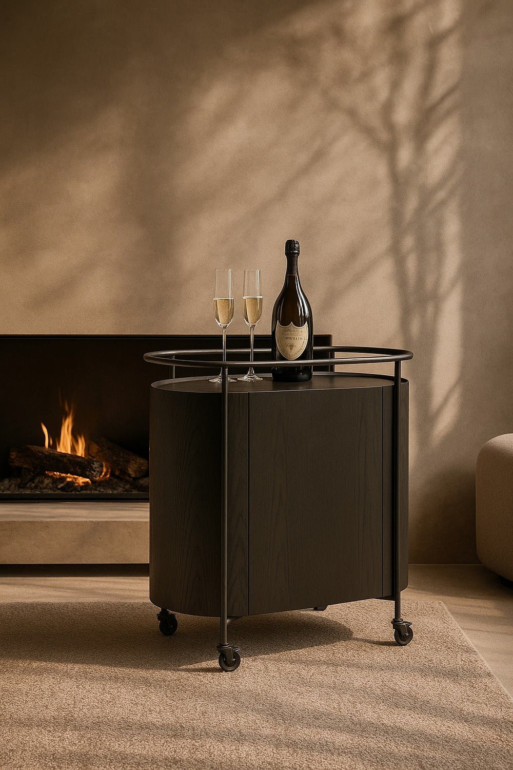Capri Bar Cart - Black - XShowhome Limited - Tommy Franks