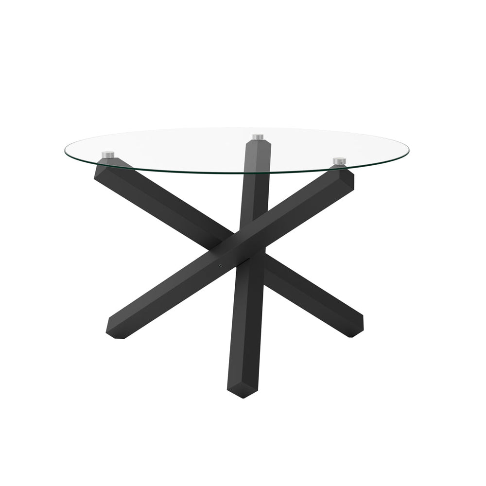 Capri Clear & Black Dining Table - Canwell Interiors Limited - Canwell