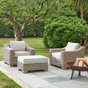 Capri Collection Outdoor Footstool - Canwell Interiors Limited - Hills