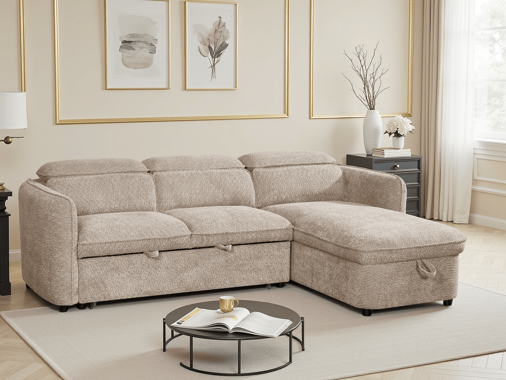 Capri Sofabed Beige Universal Corner - XShowhome Limited - Xshowhome