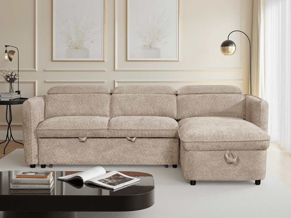 Capri Sofabed Beige Universal Corner - XShowhome Limited - Xshowhome