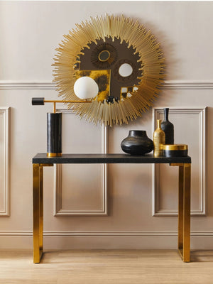 Cardoba Set Of Two Black Shagreen Effect Console Tables - XShowhome Limited - Xshowhome