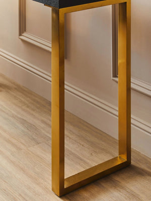 Cardoba Set Of Two Black Shagreen Effect Console Tables - XShowhome Limited - Xshowhome