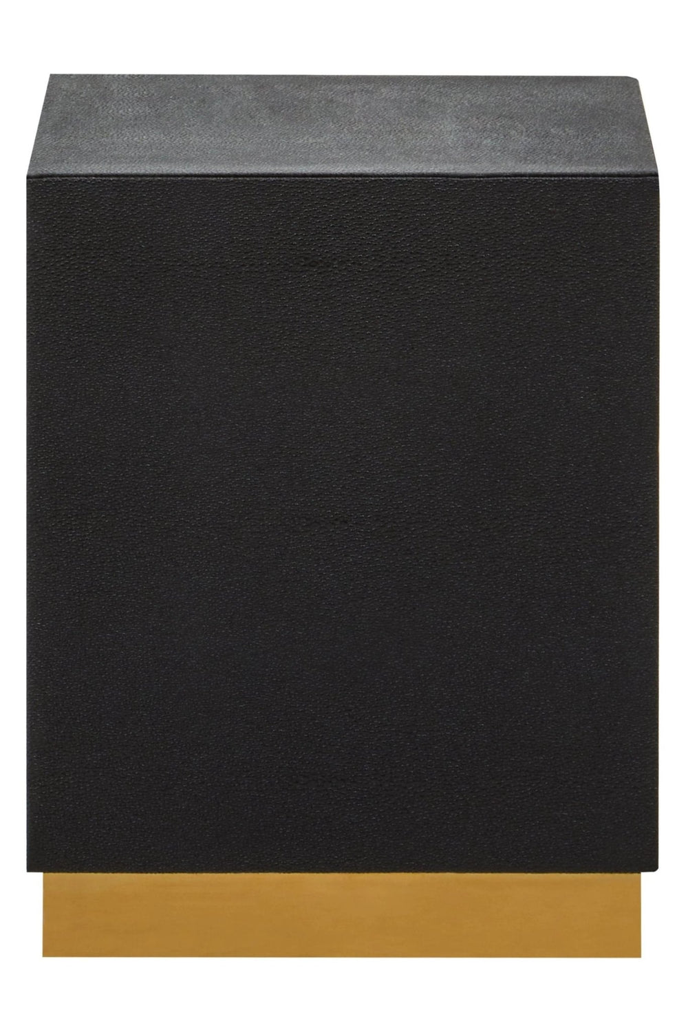 Cardoba Square Black Shagreen Effect Side Table and Stool - XShowhome Limited - Xshowhome