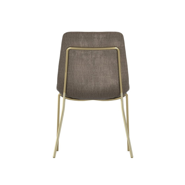 Carlo Taupe & Gold Dining Chair - Canwell Interiors Limited - Canwell