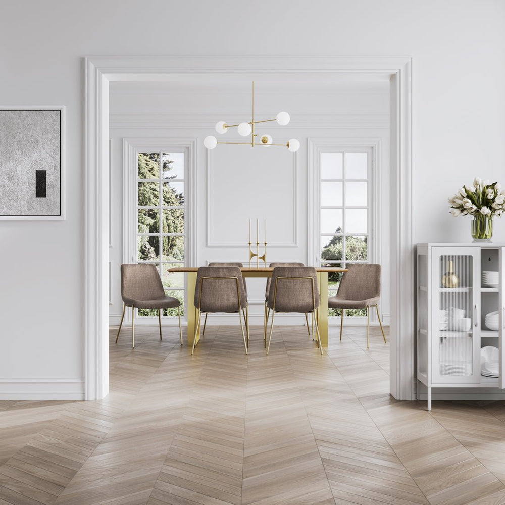 Carlo Taupe & Gold Dining Chair - Canwell Interiors Limited - Canwell