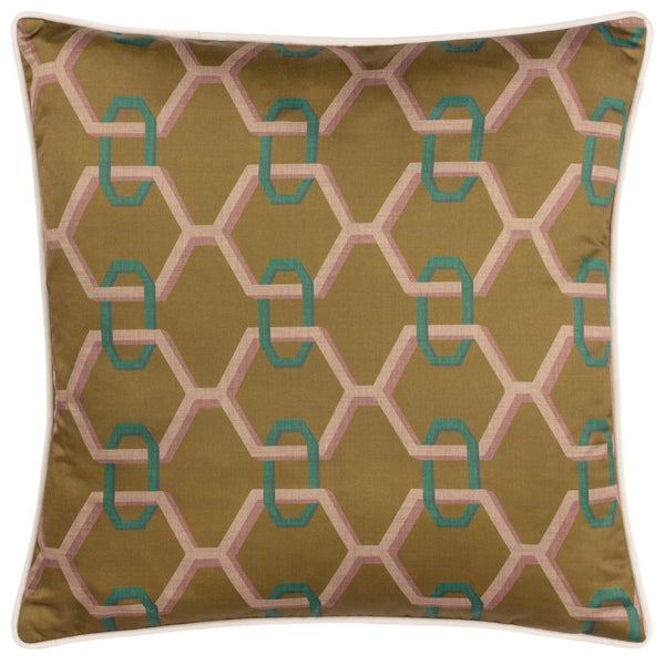 Carnaby Chain 45x45 Feather Filled Cushion Bronze - Canwell Interiors Limited - Riva