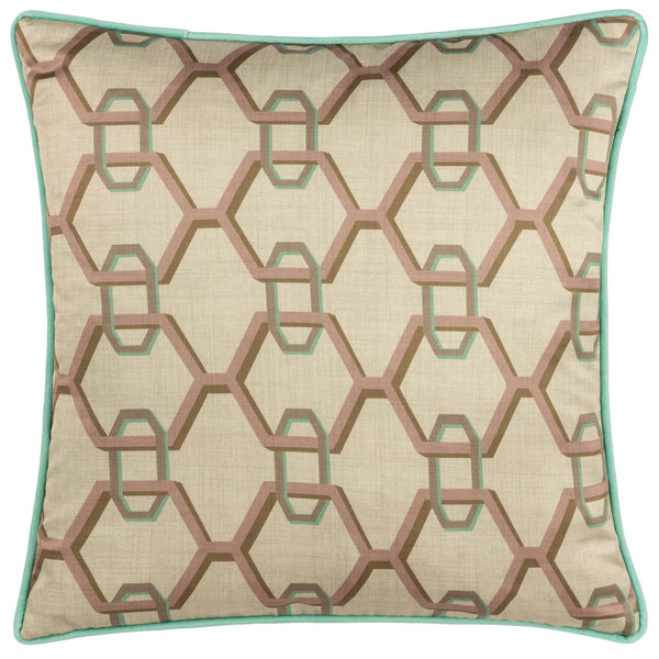 Carnaby Chain 45x45 Feather Filled Cushion Ivory - Canwell Interiors Limited - Riva