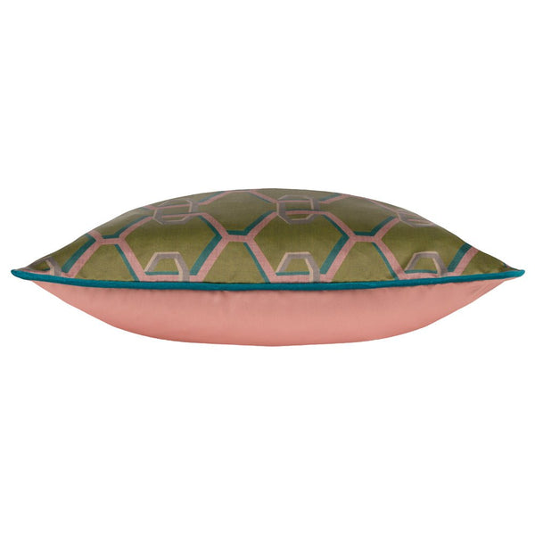 Carnaby Chain 45x45 Feather Filled Cushion Olive - Canwell Interiors Limited - Riva