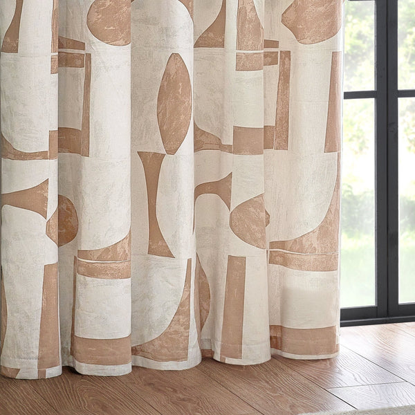 Carro 117x137 Eyelet Curtains Clay - Canwell Interiors Limited - Riva
