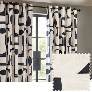 Carro 117x183 Eyelet Curtains Dusk - Canwell Interiors Limited - Riva