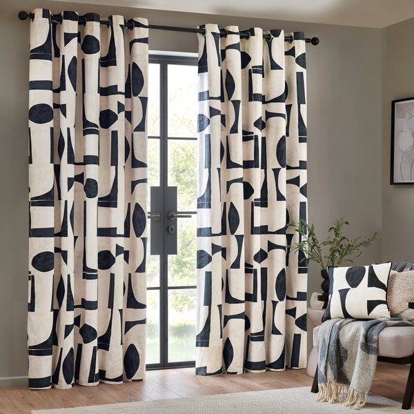 Carro 229x183 Eyelet Curtains Dusk - Canwell Interiors Limited - Riva