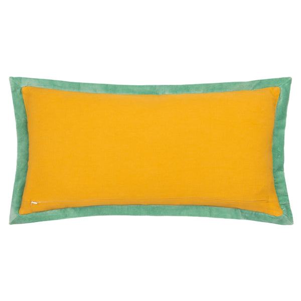 Casa 30x60 Feather Filled Cushion Ochre/marine - Canwell Interiors Limited - Riva