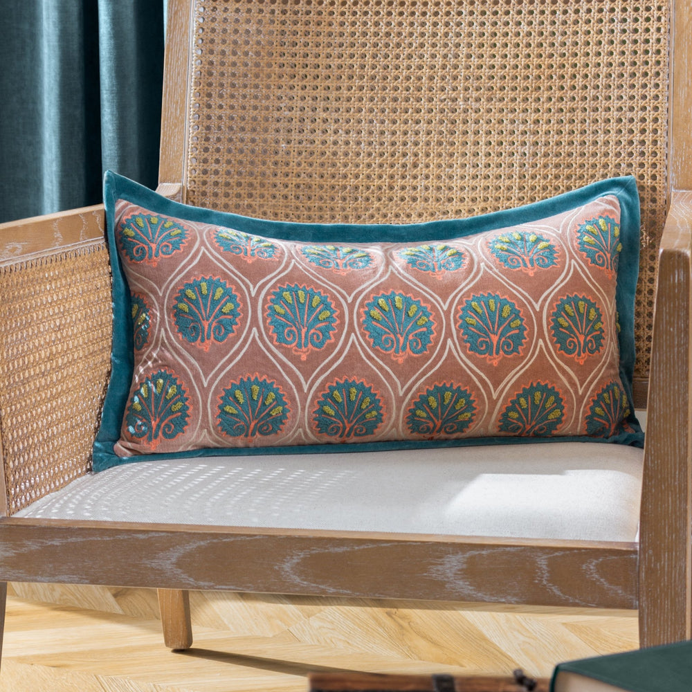 Casa 30x60 Feather Filled Cushion Rose/french Blue - Canwell Interiors Limited - Riva